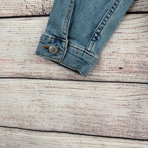 Levi's Denim Trucker Jean Jacket Juniors Size XL Blue Light Wash Denim - Picture 5 of 12